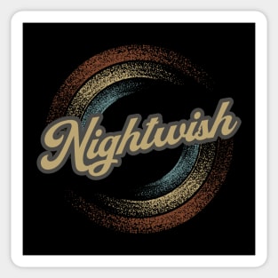 Nightwish Circular Fade Sticker
